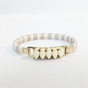 J. Crew Spring Clip Fabric Wrapped Bracelet